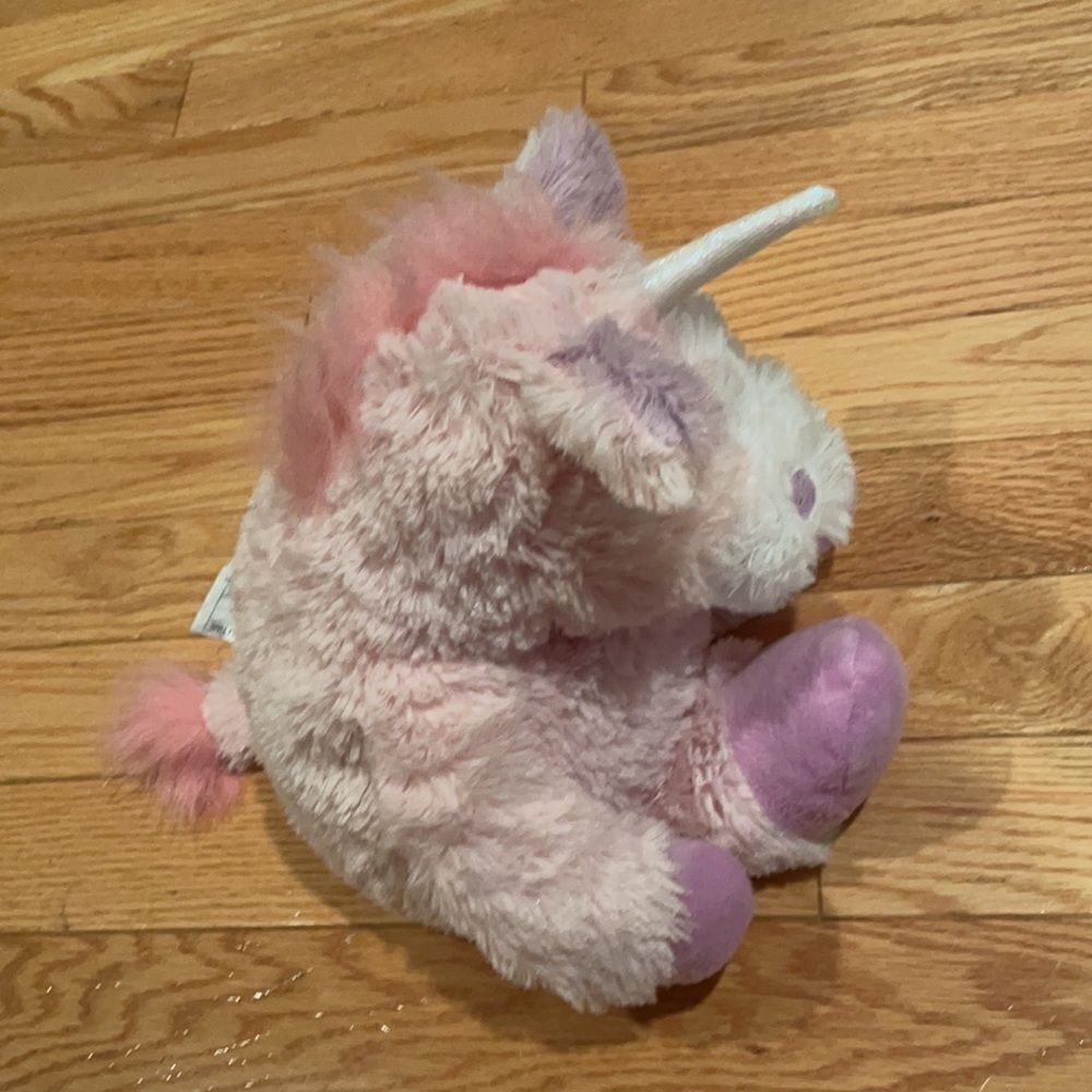 Warmies® Plush Unicorn in Pink - Picture 4 of 5